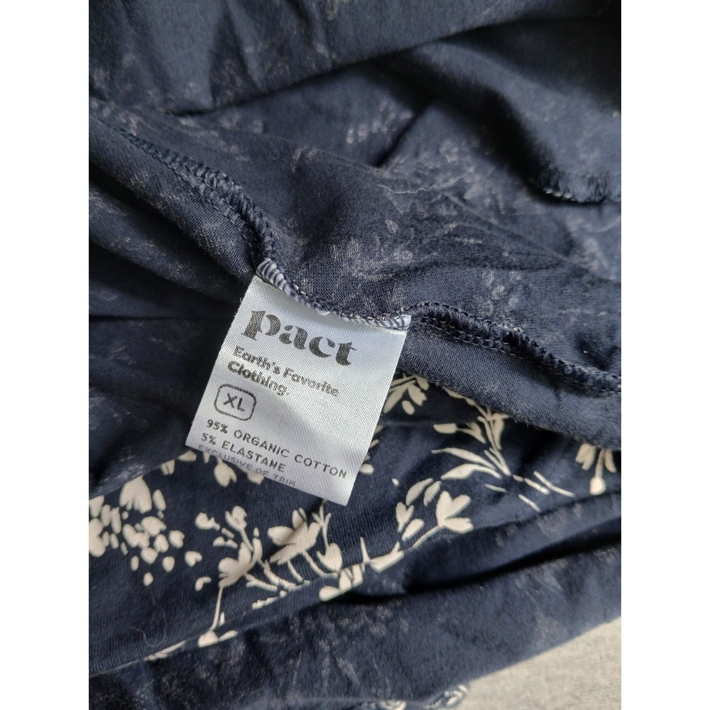 Pact Fit & Flare Navy and White Floral Spaghetti-Strap Midi Dress - Picture 12 of 14